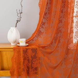 Burnt Orange 90 Curtains Length 2 Panel for Living Room Rustic Floral Retro Lace Semi Sheer Window Curtain Drapes for Bedroom Dining Room Office Boho Neutral Aesthetic Decor 52 Wx90 L Terracotta Burnt Orange 90 Curtains Length 2 Panel for Living Room Rustic Floral Retro Lace Semi Sheer Window Curtain Drapes for Bedroom Dining Room Office Boho Neutral Aesthetic Decor 52 Wx90 L Terracotta