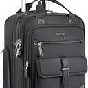 BAGSMART Carry on Luggage with Wheels, 16-inch Underseat Travel Suitcase Airline approved, Lightweight Softside Carry-on Luggage for Airplanes Women Overnight Rolling Bags for Short Trip, Black