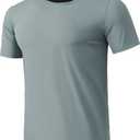 BANTREK Men's T-Shirts Soft Lightweight Short Sleeve Tee, Crew Neck Moisture Wicking Shirt for Casual Running Workout Swim XL