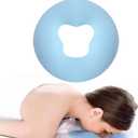 Silicone Face Massage Pillow,SPA Beauty Face Relax Headrest,Salon Skin Care Soft Overlay Travel Head Support,Bule