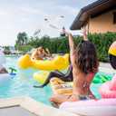 UPKOCH 6pcs Inflatable Seagull Decoration - Large Flying Bird Beach Pool Balloon, Summer Blow Up Sea Float Toys Ornaments for Birthday,Baby Shower, Luau, Hawaiian Party