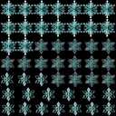 48 Pcs Christmas Acrylic Snowflakes Ornaments Christmas Tree Ornaments Clear Hanging Xmas Crystal Snowflakes Retro with Silver Thread for Christmas Winter DIY Decoration (Light Blue)