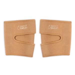 Sports Research Sweet Sweat Toned Thigh Trimmers for Men & Women | Increases Heat & Sweat to the Thighs | Includes Mesh Carry-Bag (Sand, Small)