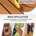 OCEANBROAD EVA Foam Boat Flooring with 3M Adhesive Backing Marine Self-Adhesive Decking 96''x45.6''/36''/28.8''/16.8'', 48''x16.8'' Faux Teak Sheet for Jon Boats Swim Platform Helm Pad RV Floor