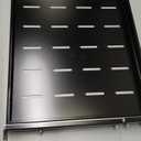 1U Sliding Rack Shelf 19" Server Rack Mount Cabinet 14"-22" Adjustable Depth 4 Post