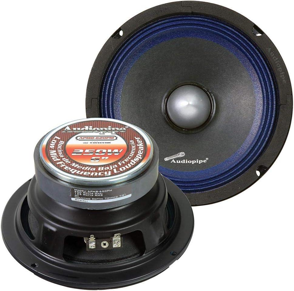 6 in. 250W Max Each Low Mid Frequency Loudspeaker