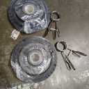 Fitvids 2 Inch Olympic Barbell Weight Plates Set, 255 LB (2.5-45 LB) Barbell Weight Set for Home Gym Strength Training, Double-grip Design