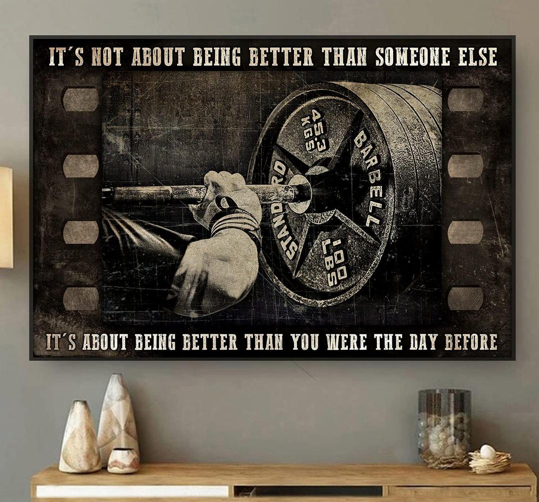Funny Metal Tin Sign Weightlifting Film Strip Vintage Poster Barbell Bodybuilder Gym Gymnastics Weightlift Women Men Lift Sign Vase Flowers Poster Plaque Entryway Decor Gallery Wall Sign 12 X 8 IN