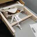 Mamazing GrowPod Pro Wooden Baby High Chair for 6 Months to 300lbs, Easy to Clean with Tray, Compact Foldable Highchair for Kitchen & Dining Room, with 5-Point Safety Harnesses and Guard Bar