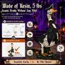 GIGALUMI 20" Halloween Skeleton Porch Goose,Outdoor Halloween Decorations