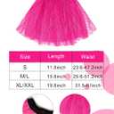 Vabean 19 Pcs 80s Costume Set T Shirt Leggings Tutu Skirt Headband Necklace Bracelets Earrings Gloves Leg Warmers for Women