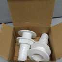 2 Pcs Through Hull Fitting for Boats - Marine Thru Hull Fittings  (1inch),
