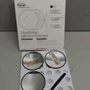 20X/30X/40X Magnifying Mirror with Suction Cups and Tweezers Set, 3.5 inches Travel Magnified Makeup Mirror, Black, 3PCS