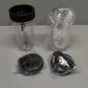 Blender Cups Replacement Parts For ninja,2-Pack 24oz Blender Cups with Sip & Seal Lids,7 fins Blender Replacement blade Compatible with Ninja BN401 BN751 BN801 BL480-30 BL642-30 BL682 BL687 NN102