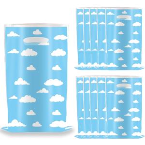 7 x Hatraky 50pcs Blue Sky and White Clouds Party Favors Bags & Goodie Bags