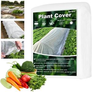 Floating Row Cover for Garden Plants 6.5 × 16.4 FT, 1.2oz Frost Protection Blanket for Cold Nights, Breathable Plant Cover for Spring Frost, Seedlings, Vegetables & Raised Beds