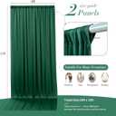 10 ft x 10 ft Wrinkle Free Hunter Green Backdrop Curtain for Parties, Polyester Dark Green Photo Backdrop Drapes 2 Panels 5x10ft for Baby Shower Wedding Birthday Party Photography Curtains