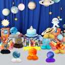 2 x 9 Pcs Space Centerpieces Solar System Birthday Decorations Space Themed Party Decorations Space Birthday Decorations