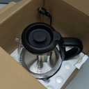 Chefman Electric Kettle with Tea Infuser, Compact 1L (4 Cups), 1500W, Removable Lid for Easy Cleaning, Boil-Dry Protection, Stainless Steel Filter, BPA Free, Auto Shut Off, Small Electric Tea Kettle (Black)