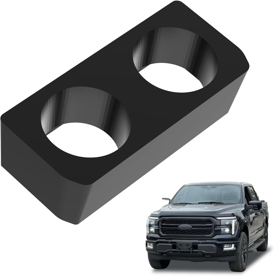 Console Cup Holder Insert for Ford F150 (2021-2024, Gen 14), Suitable for Driver's Side Cup Holder, Compatible with Yeti, Stanley or Other tumblers