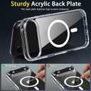 7 x Anti-Yellowing Magnetic for iPhone Air Case with 1 Screen Protector [Mil-Grade Drop Protection] [Compatible with Magsafe] Shockproof Slim Transparent Protective Phone Case, Clear