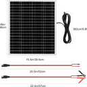 30W 24V Solar Panel SAE Connector Kit, Waterproof 30 Watts Solar Battery Trickle Charger Maintainer + PWM Controller + SAE Connection Cable for Car RV Boat Motorcycle Trailer