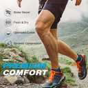 Mens Ankle Running Socks, Athletic Cushioned Low Cut Moisture Wicking Cotton Short Sports Socks, 6 Pairs (9-12, Multicolor)