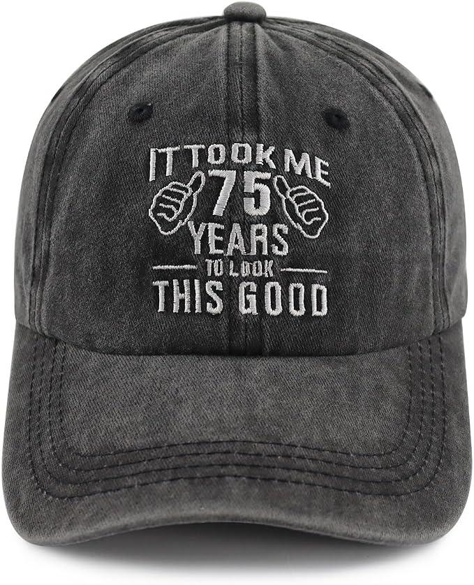Limited Edition 1950 Hat for Women Men, Funny Adjustable Cotton Embroidered 75th Birthday Baseball Cap