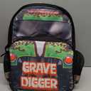 INTIMO Monster Jam Grave Digger Truck Shaped Dual Compartment Tote Backpack For Daily Use 16", One Size