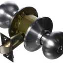 Schlage F80-PLY Plymouth Storeroom Door Knob Set, Satin Chrome