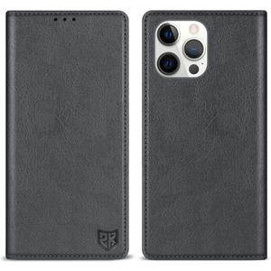 ZZXX for iPhone 13 Pro Max Wallet Case with [RFID Blocking] Card Slot Stand Strong Magnetic Leather Flip Fold Protective Phone Case for iPhone 13 Pro Max Case Wallet(Grey-6.7 inch)
