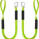 Bungee Dock Lines - Quick and Easy Dock Rope for Jet Ski, PWC, Seadoo, WaveRunner, Pontoon, Bass Boat, Size: 1 Loop 1 Clip End