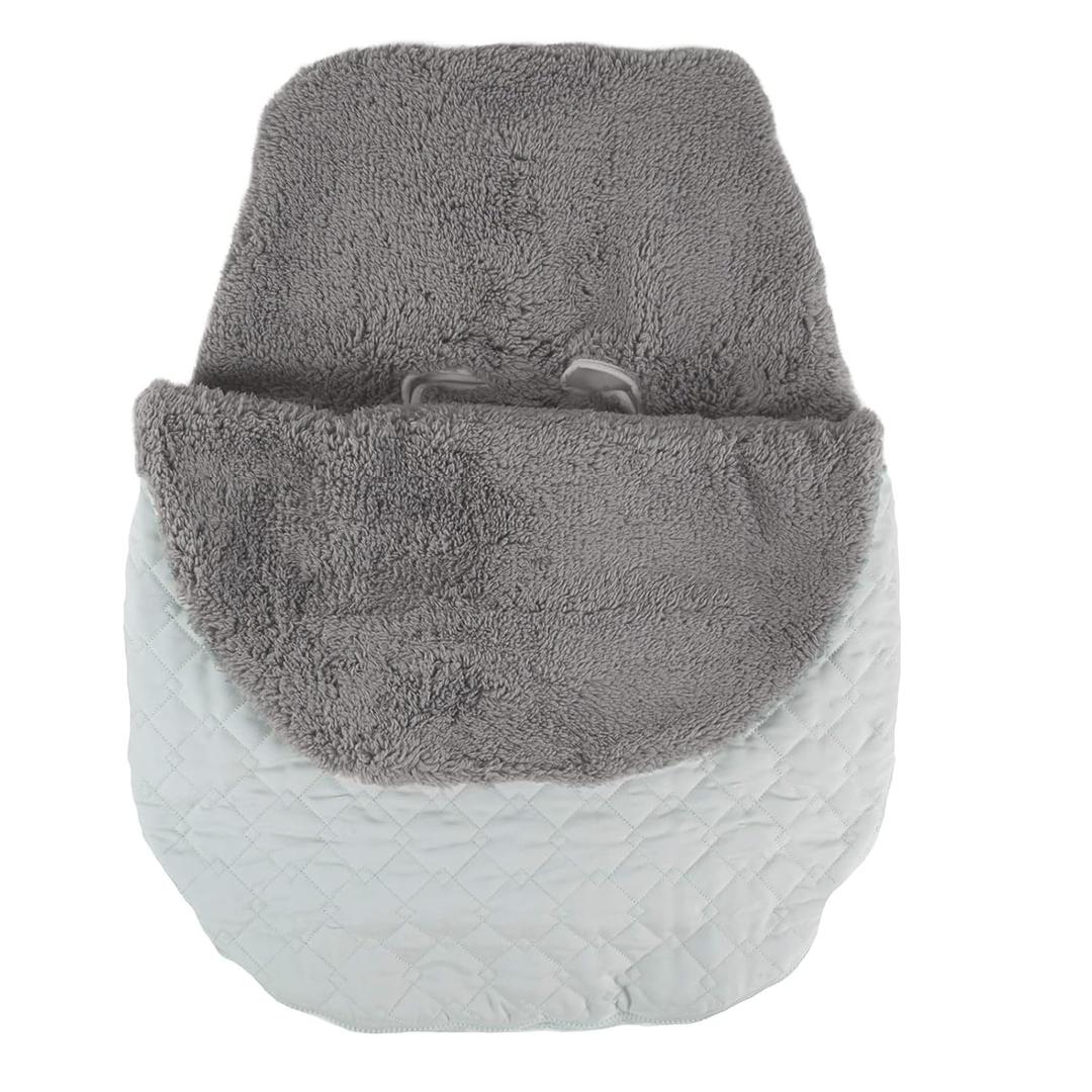 Tadpoles Quilted Stroller & Car Seat Cover - Light Grey | 27" x 20" x 2" | Made of 100% Super Soft Microfiber Polyester | Warm, Gentle & Durable | Ideal for Use as a Stroller Cover & Car Seat Cover (Black)