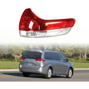 Outer Rear Right Tail Light Assembly Replacement for Sienna 2011-2014 Passenger Side