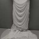 ZESICA Women's 2026 Summer Ruched Bodycon Dress Sleeveless Backless Ruffle Mermaid Cocktail Wedding Party Dresses (X-Large, White)