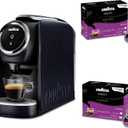 Lavazza Classy Mini Espresso Coffee Machine 72 Count Intenso Capsules Compact Single-Serve Brewer Compatible BLUE & Expert Pods