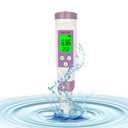TDS Meter Digital Water Tester, 7 in 1 ORP Digital pH Meter for Water with 0-9990, Water Testing Kits for Household Drinking,Aquariums,Pools,Hand Held