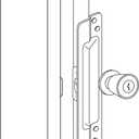 Prime-Line U 9503 Steel Latch Guard Plate Cover for Out-Swinging Doors, Gray (Single Pack) (3 in. x 11 in.)