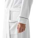 Amazon Essentials Men's Lightweight Cotton Waffle Bathrobe, White, X-Large-XX-Large