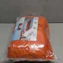 2 Panels Orange Backdrop Curtain, 10 x 10 Feet Polyester Background Curtains for Parties, Weddings, Baby Showers, Halloween, Christmas, Birthday Party Photoshoot Backdrop Curtains Decorations