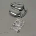 RORSOU C6 Active Noise Cancelling Headphones, Wireless Over Ear Bluetooth Headphones, 60H Playtime, Lightweight Folding Deep Bass Comfort Fit Ear Cups Headset with Mic for iPad/ Travel/ PC/ Home Silver