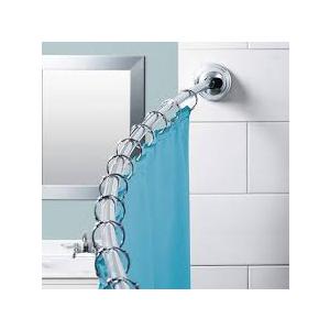 Neverrust Aluminum Adjustable Curved Shower Rod 50-72