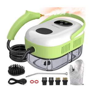2500W Steam Cleaner for Home & Car, 10s Fast Heat Steamer for Cleaning, 6-Level Steam Control, Handheld Steam Cleaner with 37.19OZ Large Tank for Furniture, Grout, Tile and Floor