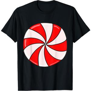 Christmas Peppermint Candy T-Shirt, L