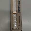 V-MORO Resin Band Compatible with Apple Watch Series 7/8/9/10/11 41/40/38/42mm, Women Fashion Strap for iWatch Series 6/5/4/3/2/1/SE, Lightweight Bracelet Wristband Replacement, Ivory White-Rose Gold