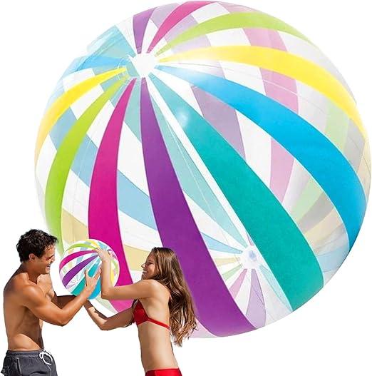 Pool Beach Balls,Blow Up Team Sports Toy | Wear-Resistant Portable 16 Inch Beach Ball for Team Sports Party Pool School Training Backyard Park Grass Court Sand