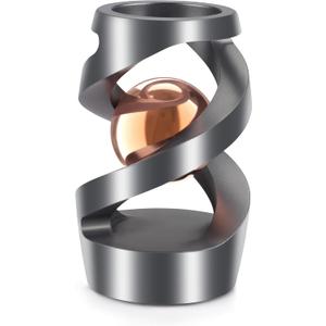 Upgraded Kinetic Desk Toys, Kinetic Spinning Desk Toy for Office for Adults, Quite Fidget Toys for Kids Teens, Desk Fidgets for Adults with ADHD (Grey Rose Gold)