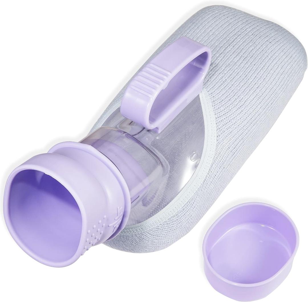 32oz/1000mL Portable Urinal for Men Spill Proof, Male Urinal Non Spill, Pee Container Pee Bottle for Camping Travel (TPE Spout)