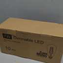 Brightever 10 Pack Edison Bulbs 60W Equivalent, 4000K Cool White Dimmable LED Light Bulb, 7W, 850LM Vintage E26 Light Bulb, 90+CRI, ST58 Clear Glass Antique Decor LED Filament Bulbs for Bedroom