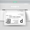 MUNBYN Bluetooth Thermal Label Printer RW403B, Wireless 4x6 Shipping Label Printer for Small Business, Compatible with Android, iPhone, Windows, Mac, Chromebook, Print Width 1.57"-4.25" (Grey/White)